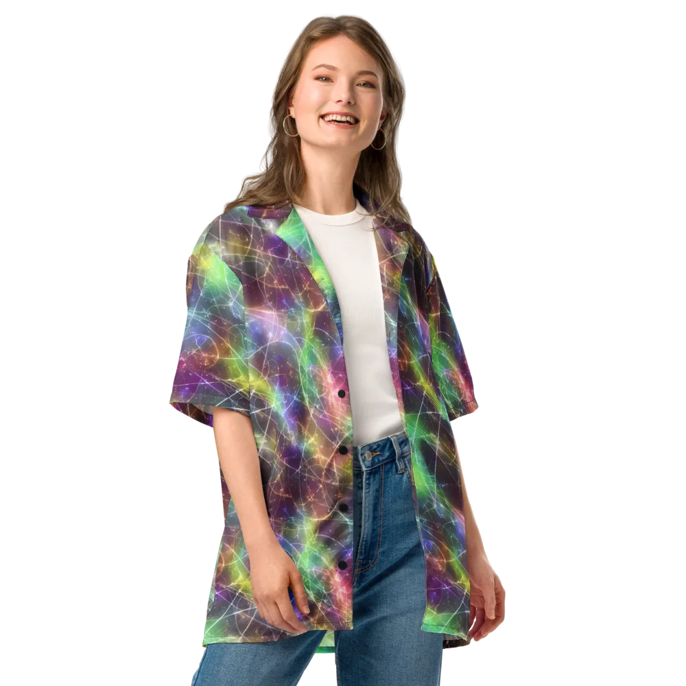 Shattered Starlight on Button Shirt — Front