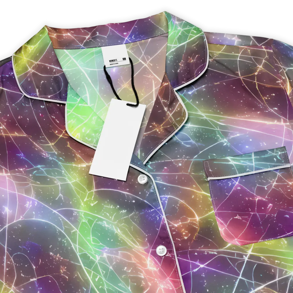 Shattered Starlight on Women's Short Sleeve Pajama Top — Product details