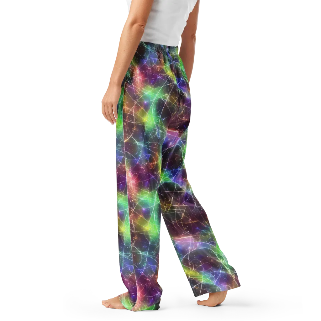 Shattered Starlight on Women's Pajama Pants — Left