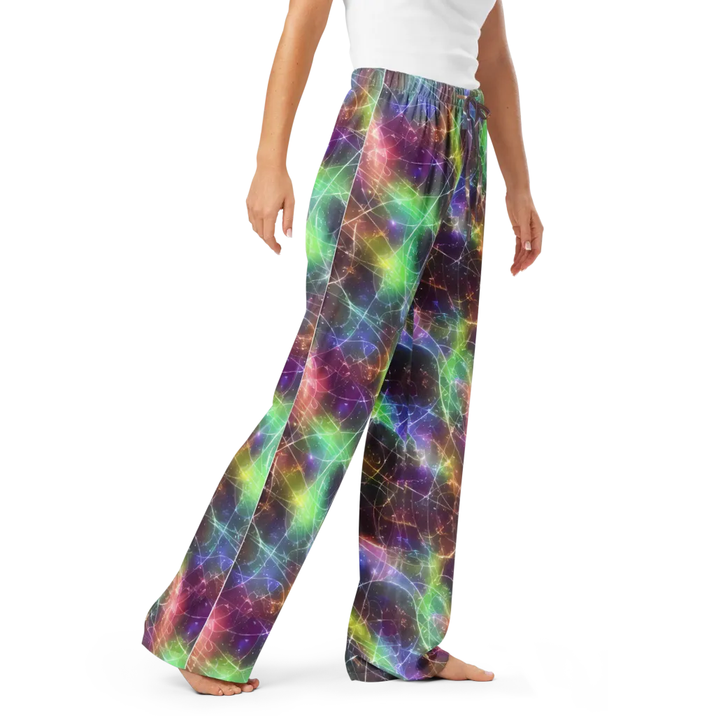 Shattered Starlight on Women's Pajama Pants — Right Front