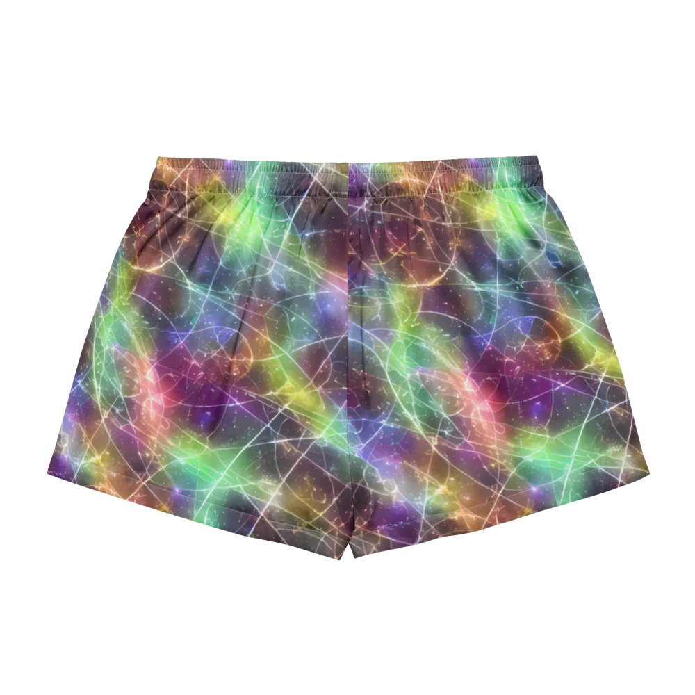 Shattered Starlight on Women's Pajama Shorts — Back