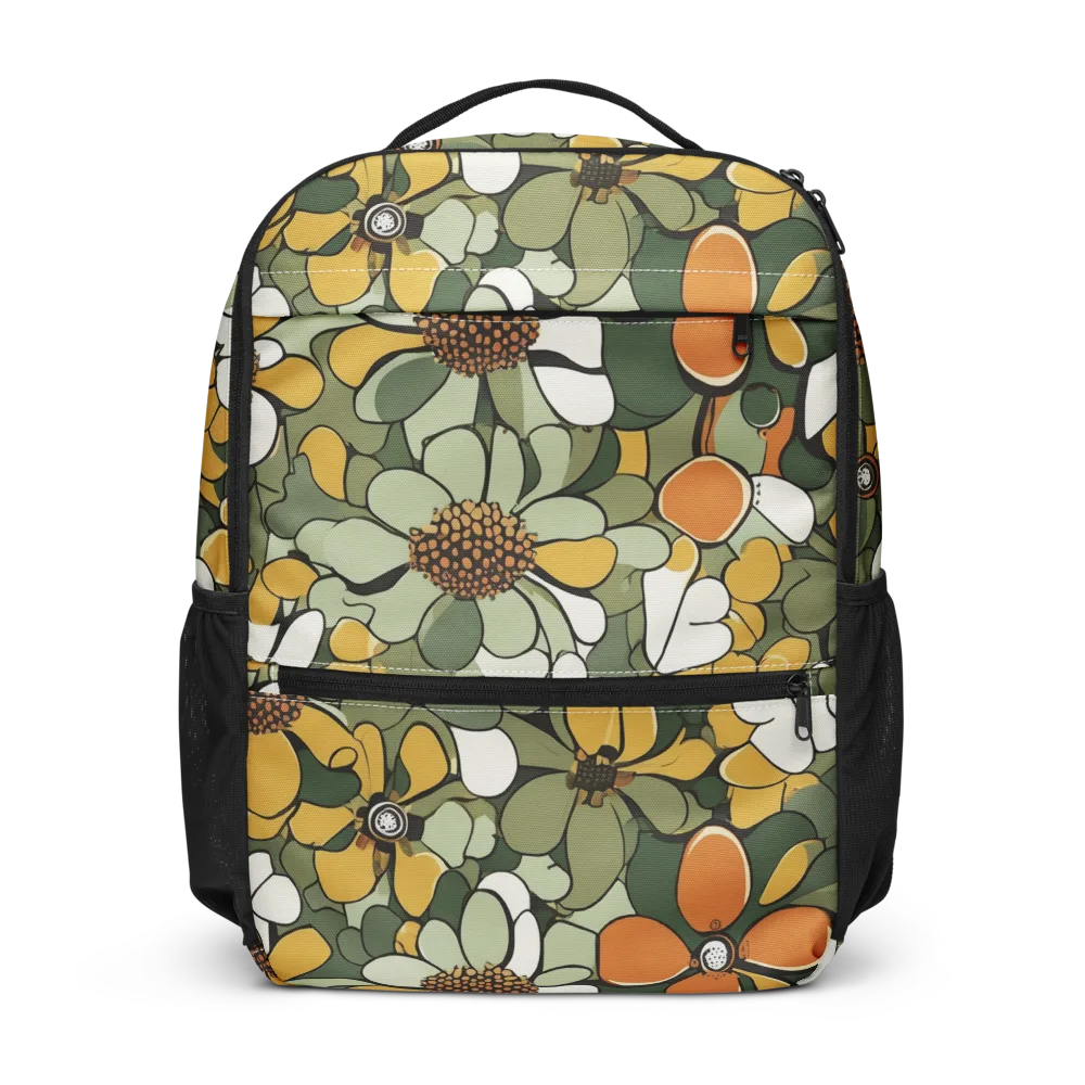 Marigold Menagerie on Utility Backpack — Front