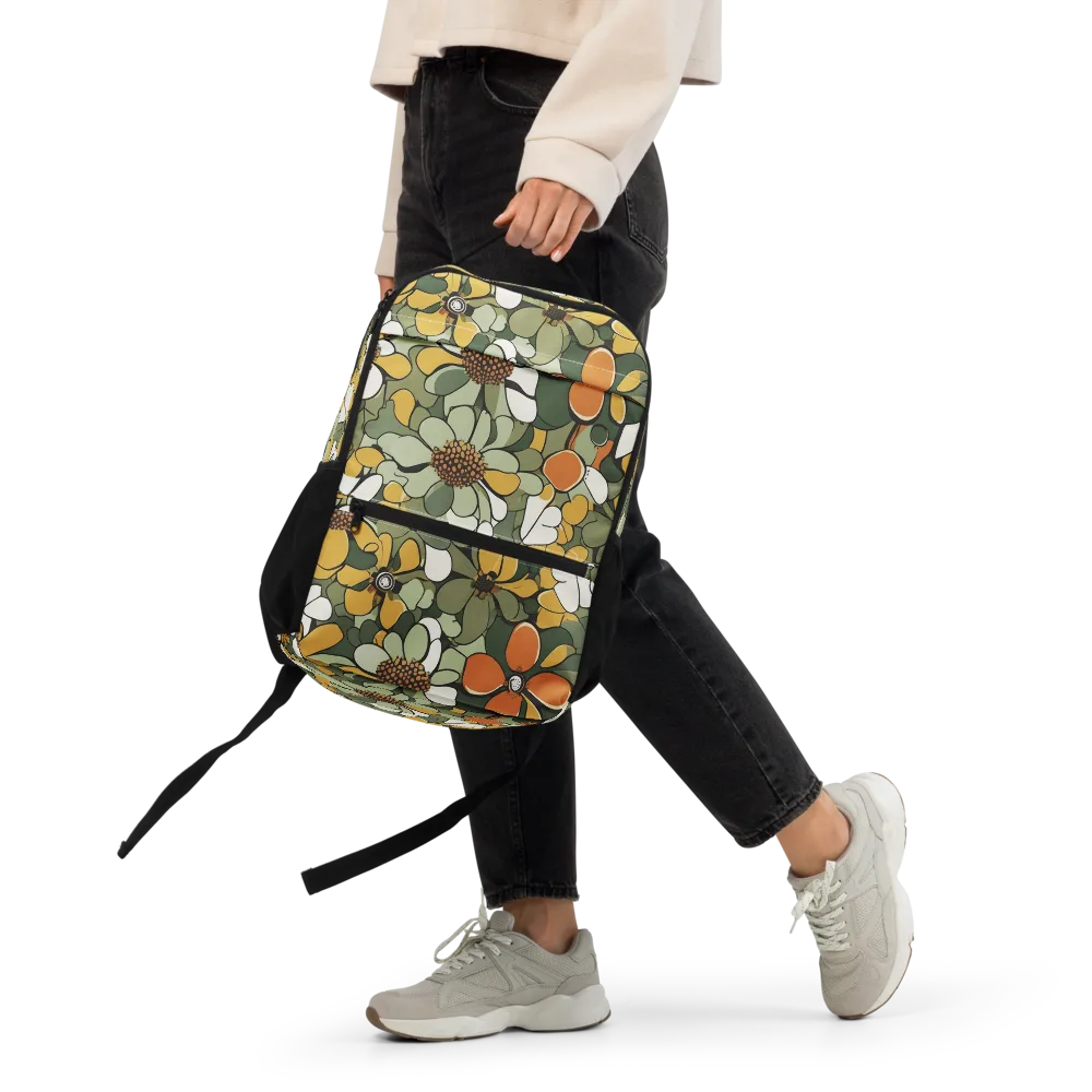 Marigold Menagerie on Utility Backpack — Front