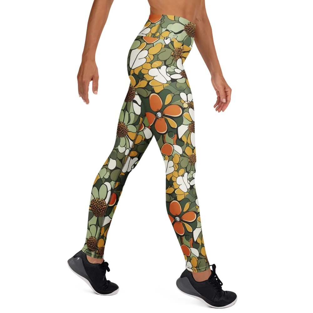 Marigold Menagerie on Yoga Leggings — Right
