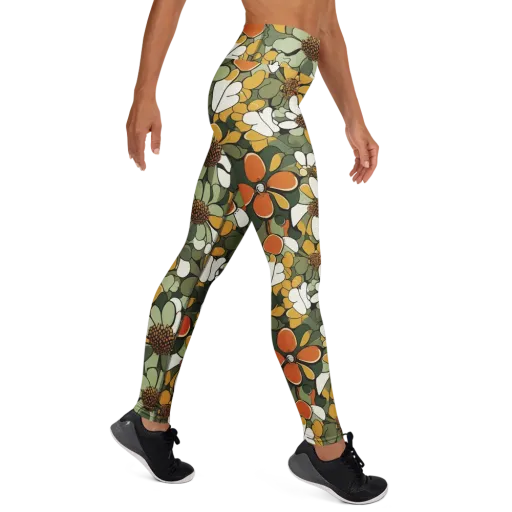 Marigold Menagerie on a Yoga Leggings
