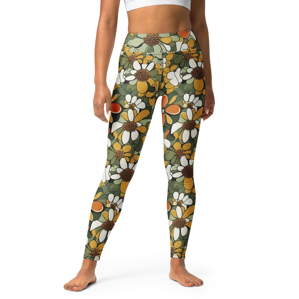 Marigold Menagerie on Yoga Leggings — Front