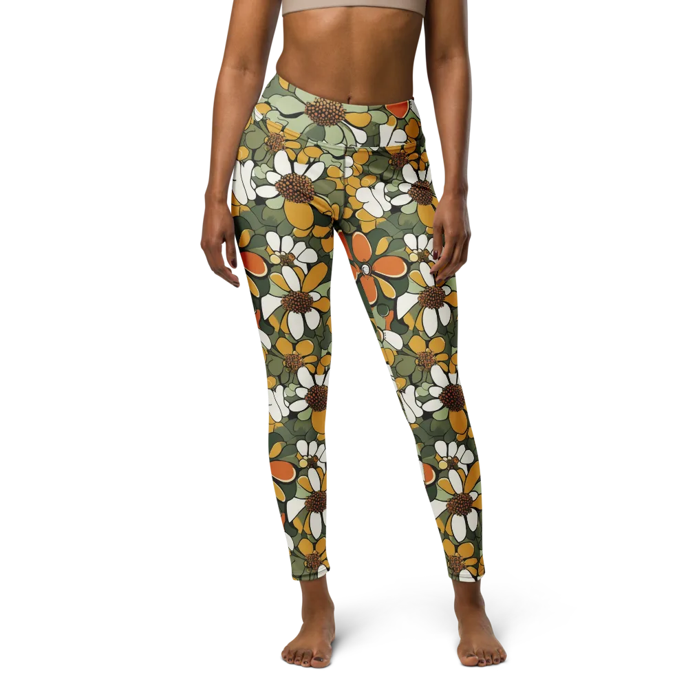 Marigold Menagerie on Yoga Leggings — Front