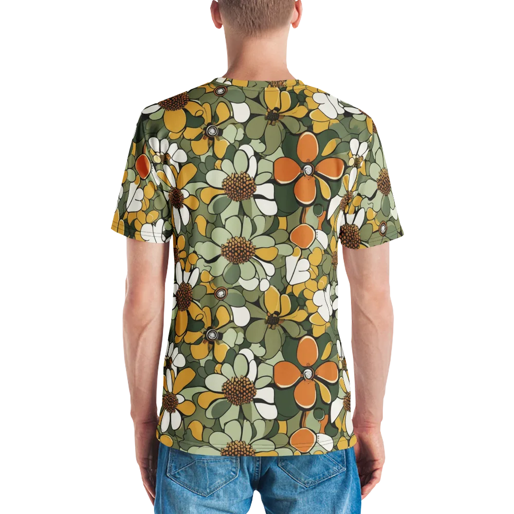 Marigold Menagerie on Men's Crew Neck T-Shirt — Back