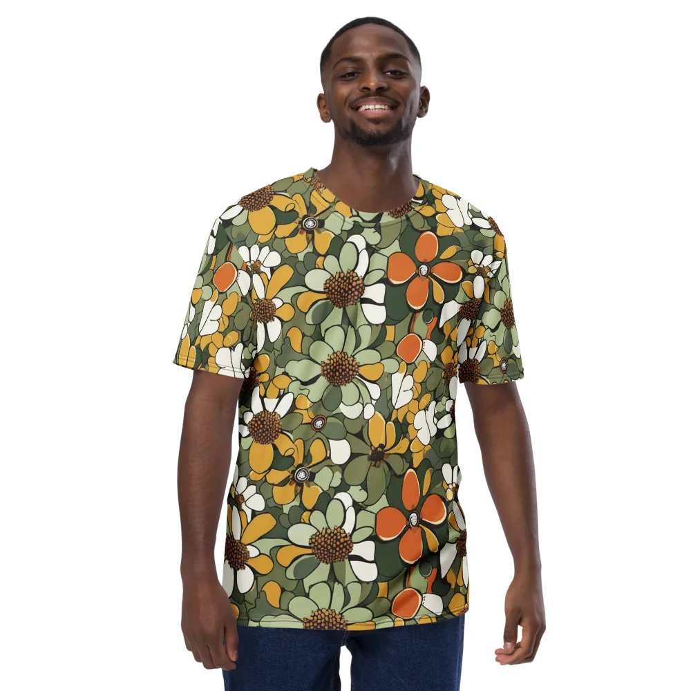 Marigold Menagerie on Men's Crew Neck T-Shirt — Front