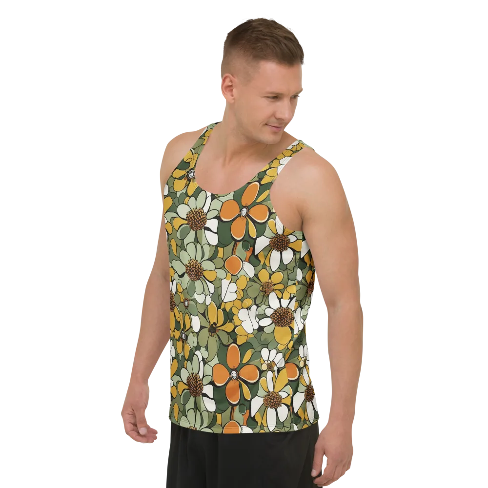 Marigold Menagerie on Men's Tank Top — Left Front