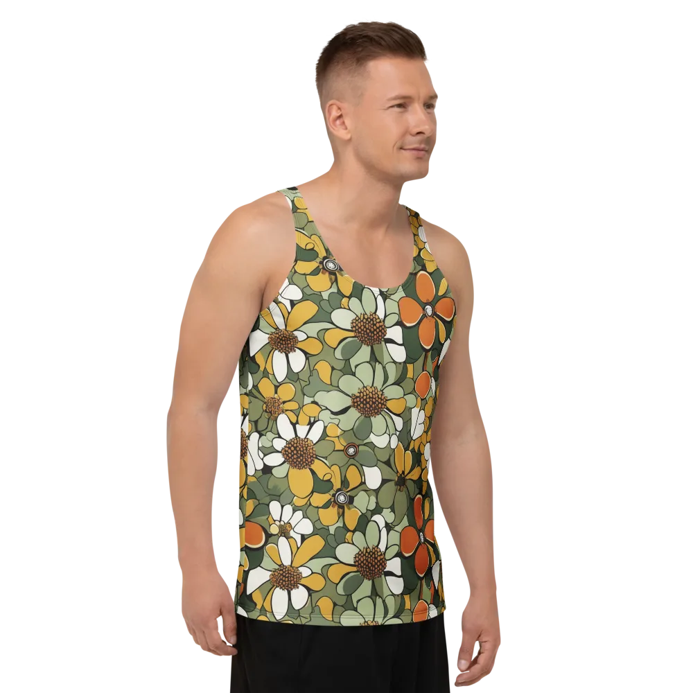 Marigold Menagerie on Men's Tank Top — Right Front