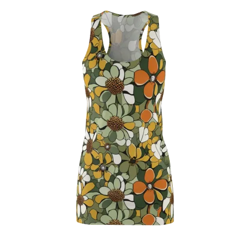 Marigold Menagerie on a Racerback Dress