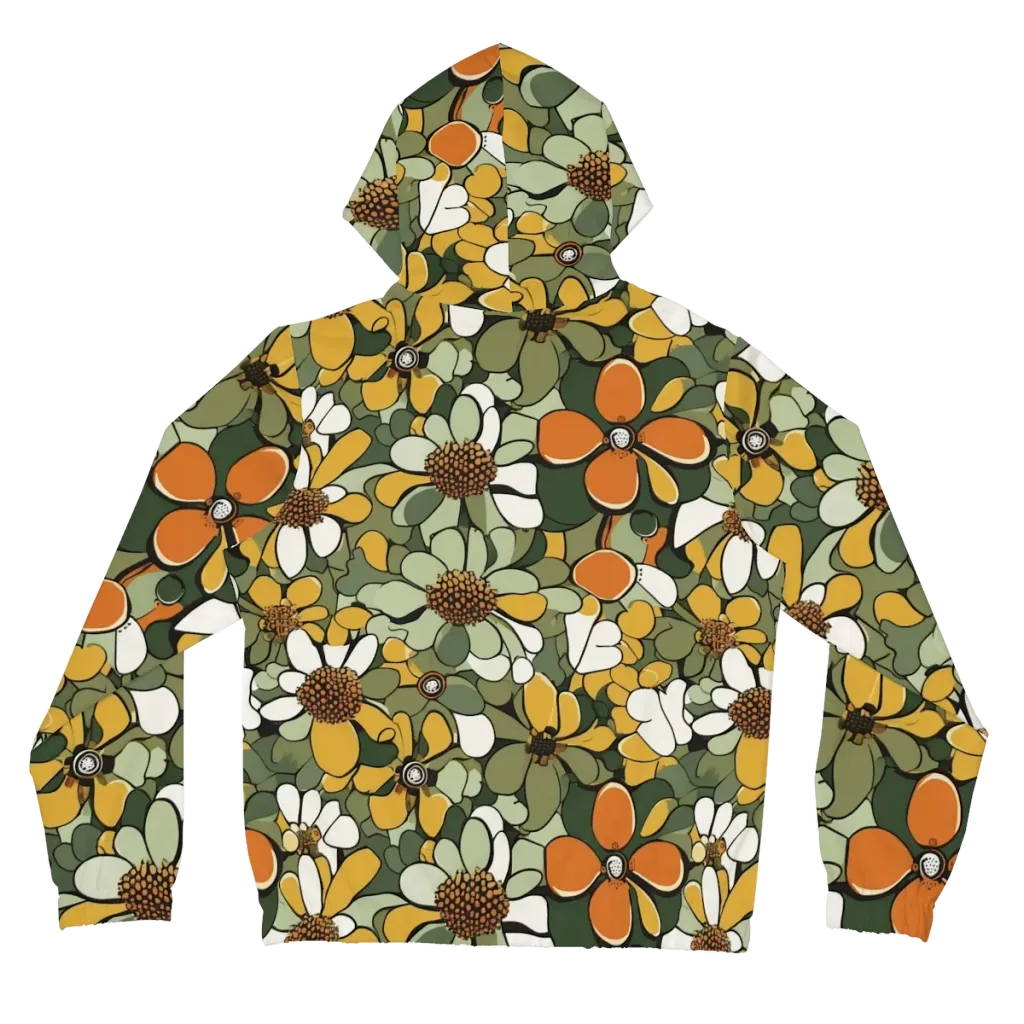 Marigold Menagerie on Women's Full-Zip Hoodie — Back