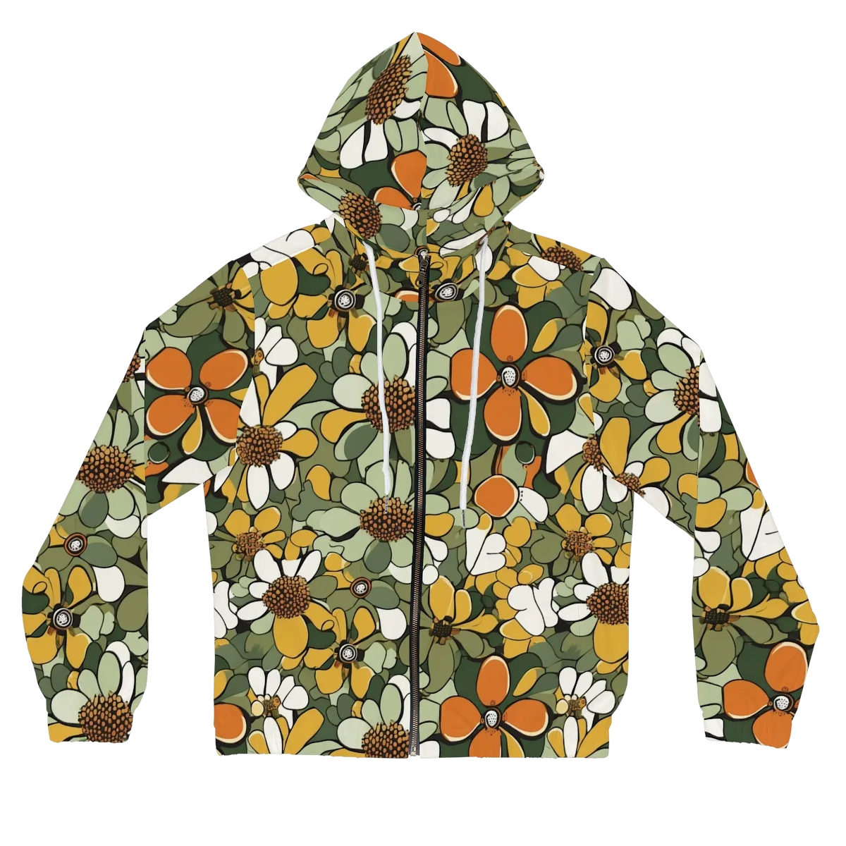 Marigold Menagerie on Women's Full-Zip Hoodie — Front