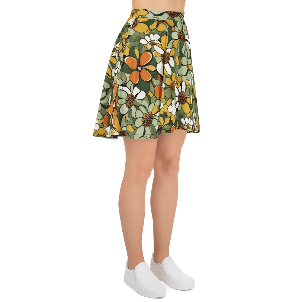Marigold Menagerie on Skater Skirt — Right