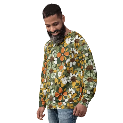 Marigold Menagerie on a Sweatshirt