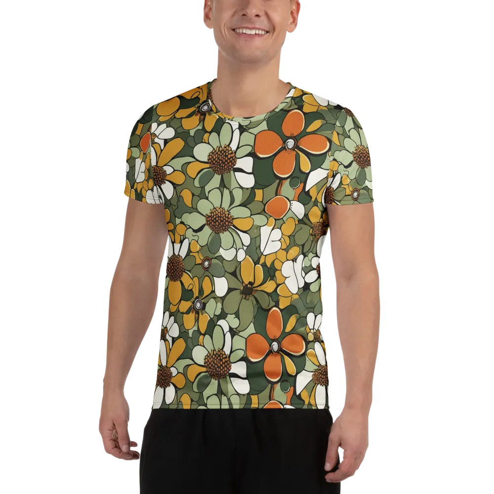 Marigold Menagerie on Men's Athletic T-Shirt — Front