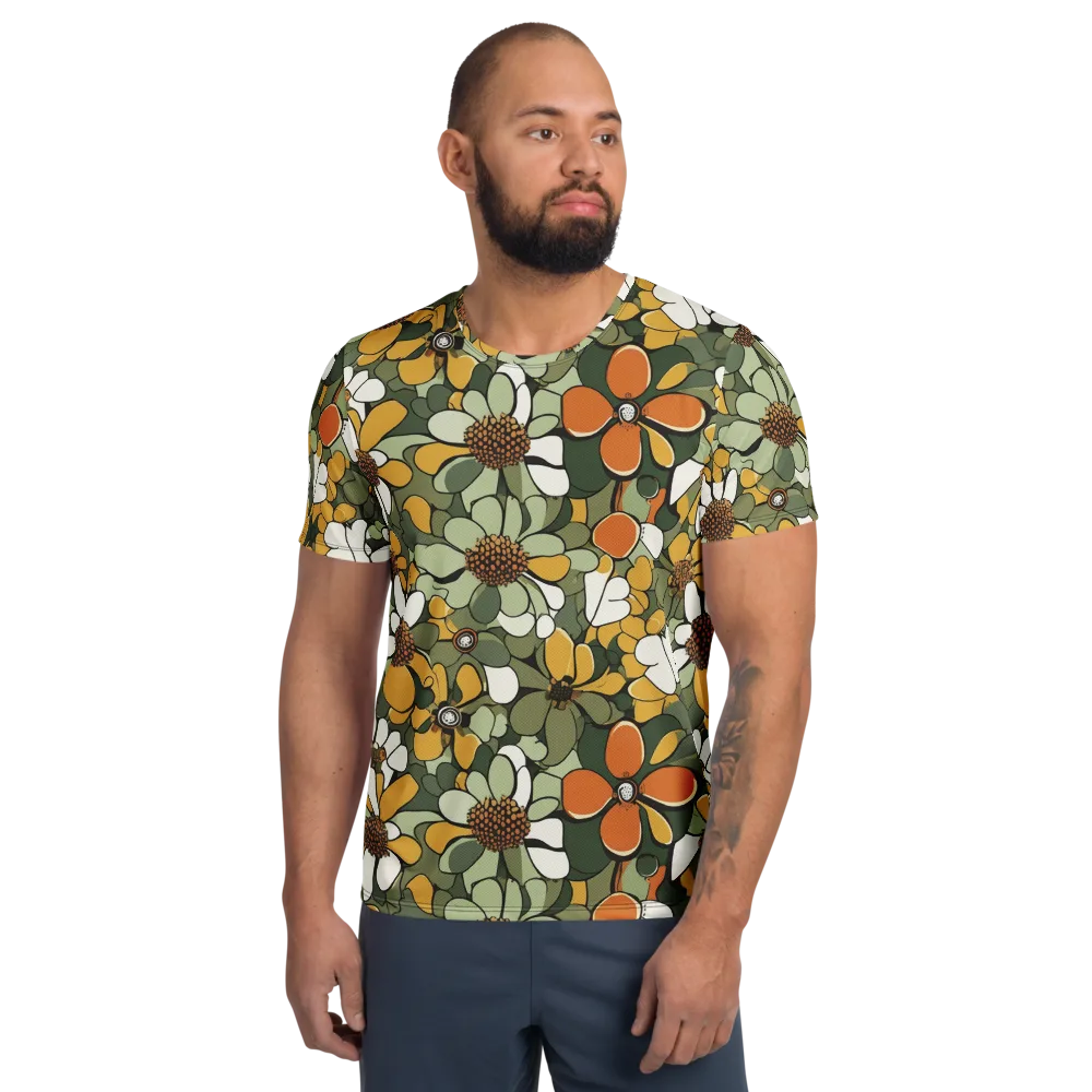 Marigold Menagerie on Men's Athletic T-Shirt — Front