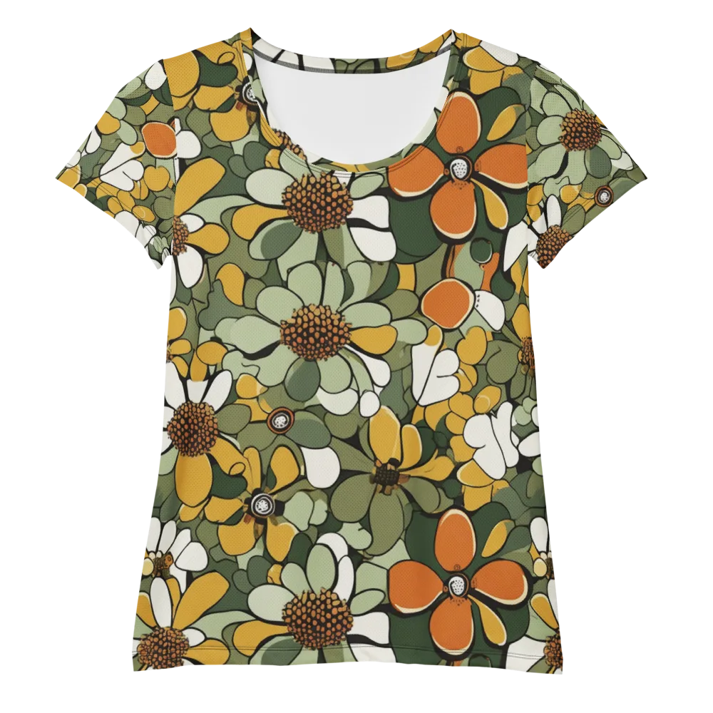 Marigold Menagerie on Women's Athletic T-Shirt — Front