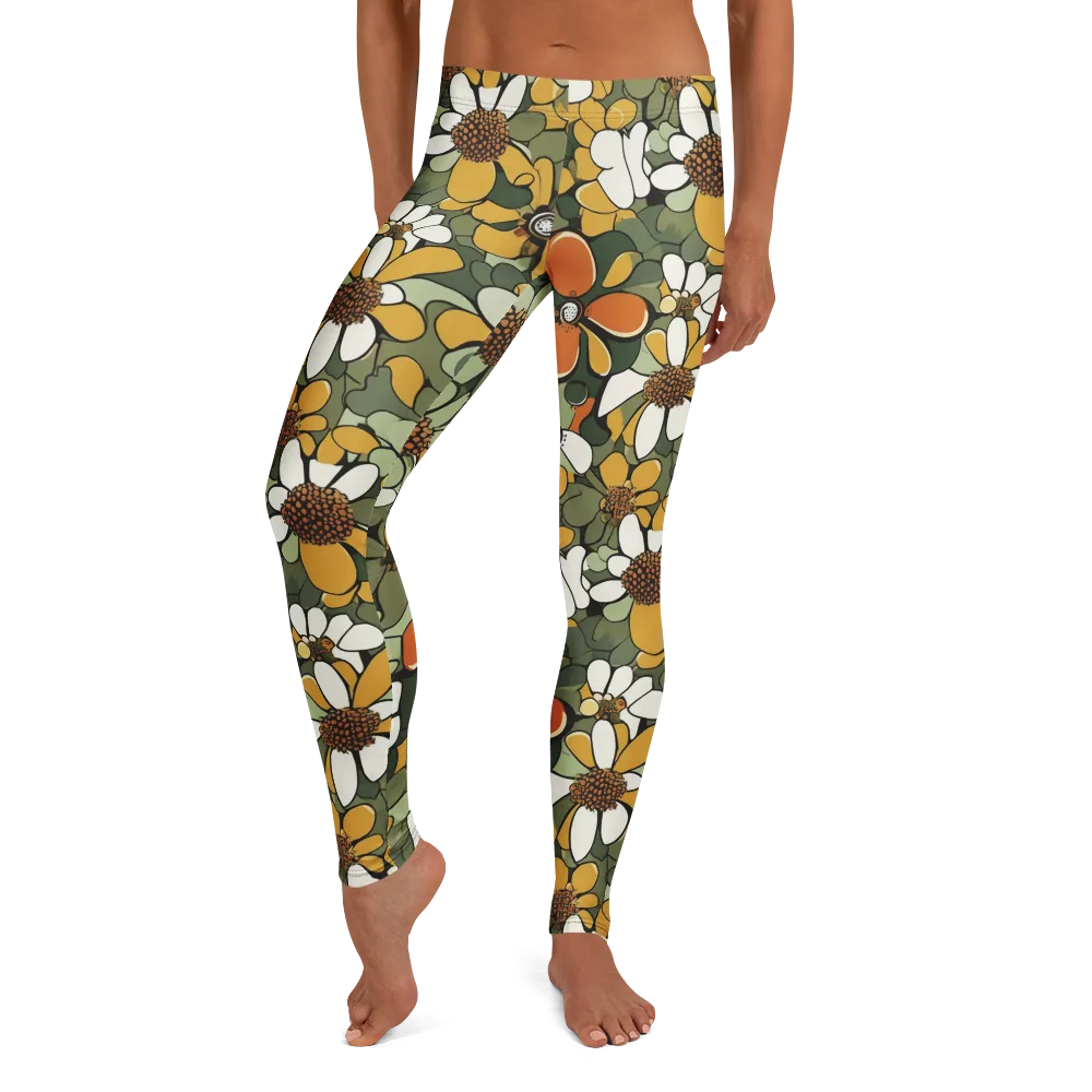 Marigold Menagerie on Leggings — Front