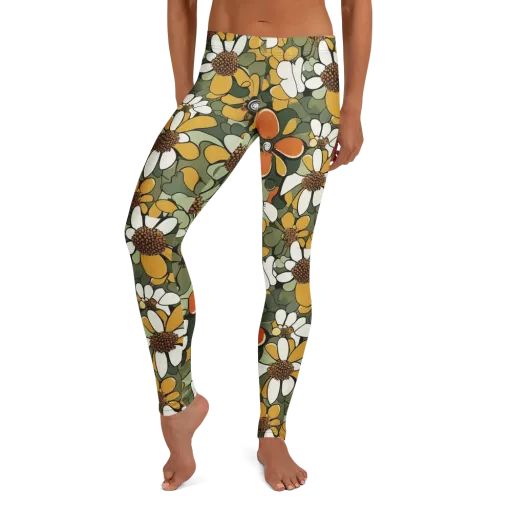 Marigold Menagerie on a Leggings