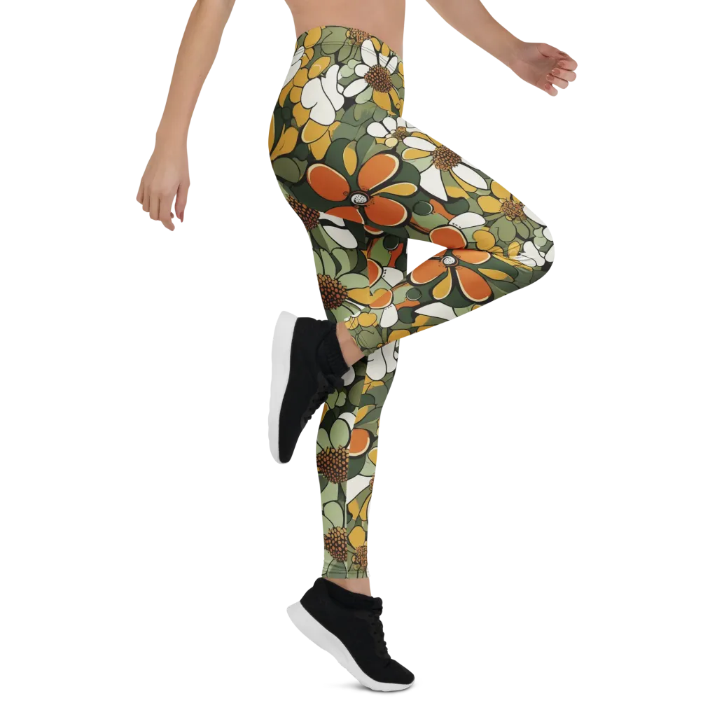 Marigold Menagerie on Leggings — Right