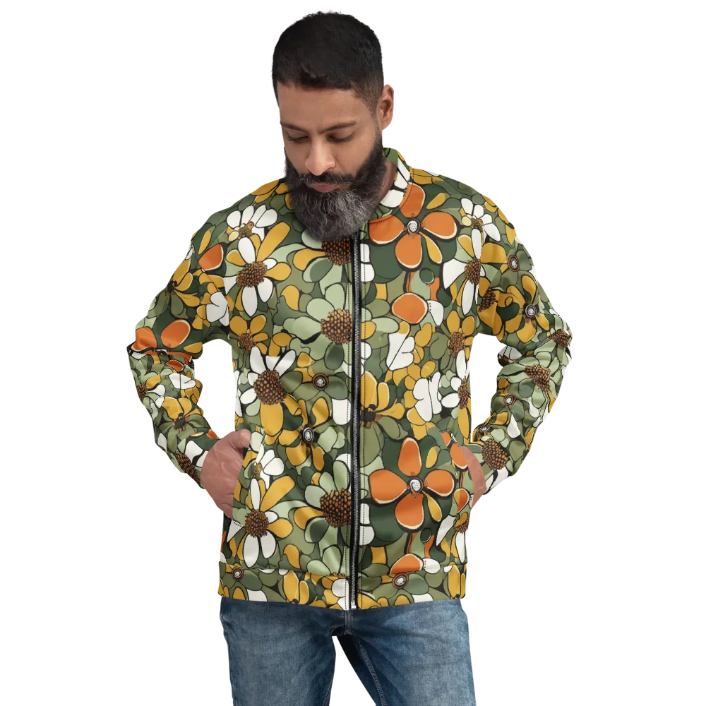 Marigold Menagerie on Bomber Jacket — Front