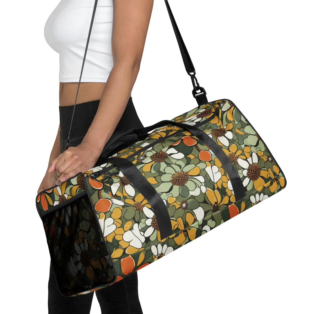 Marigold Menagerie on Duffle Bag — Front