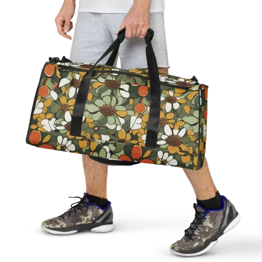 Marigold Menagerie on a Duffle Bag