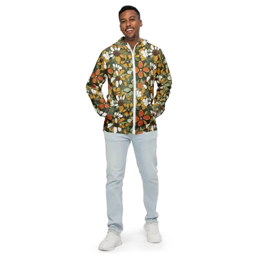 Marigold Menagerie on a Men's Windbreaker