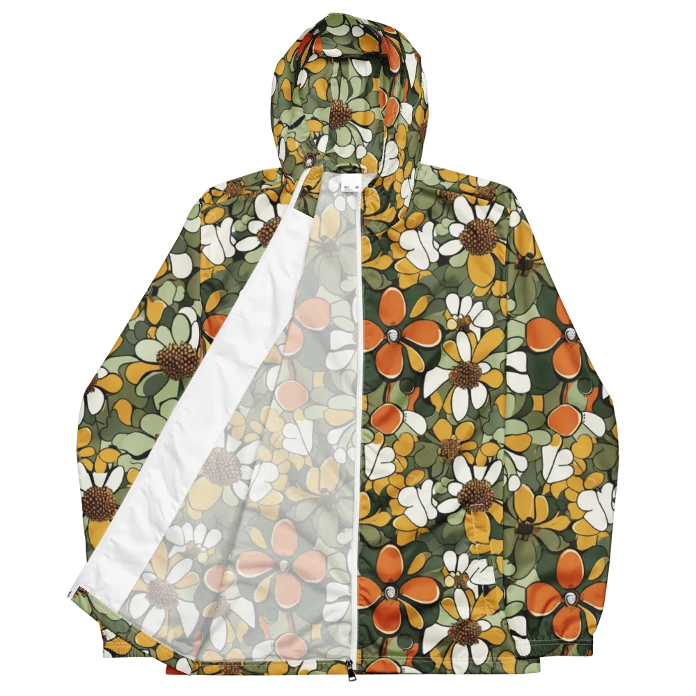 Marigold Menagerie on Men's Windbreaker — Front
