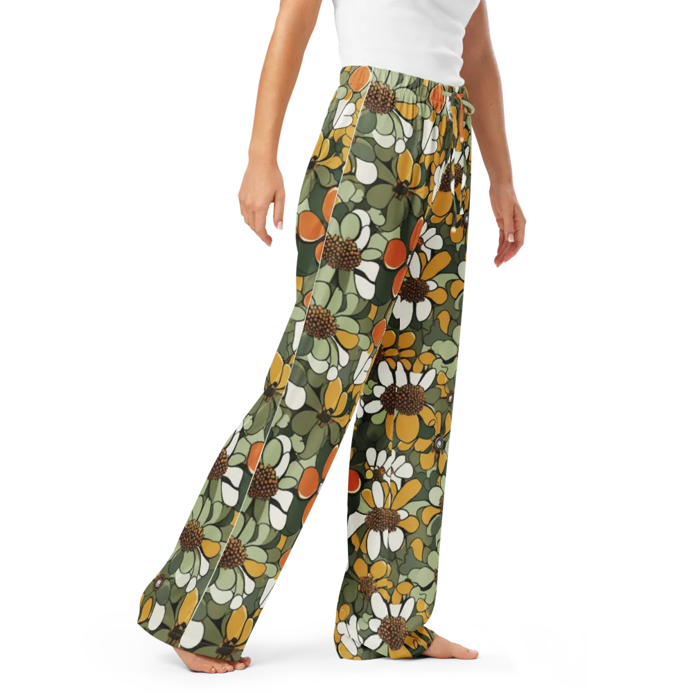 Marigold Menagerie on Women's Pajama Pants — Right Front