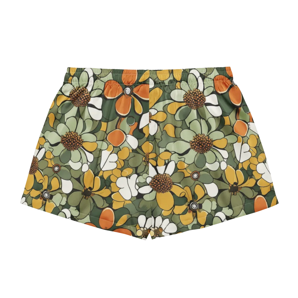Marigold Menagerie on Women's Pajama Shorts — Back
