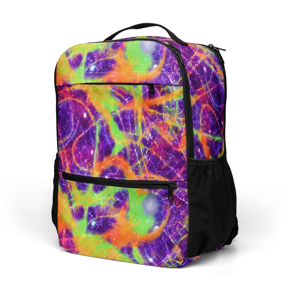 Purple Inferno on Utility Backpack — Left Front