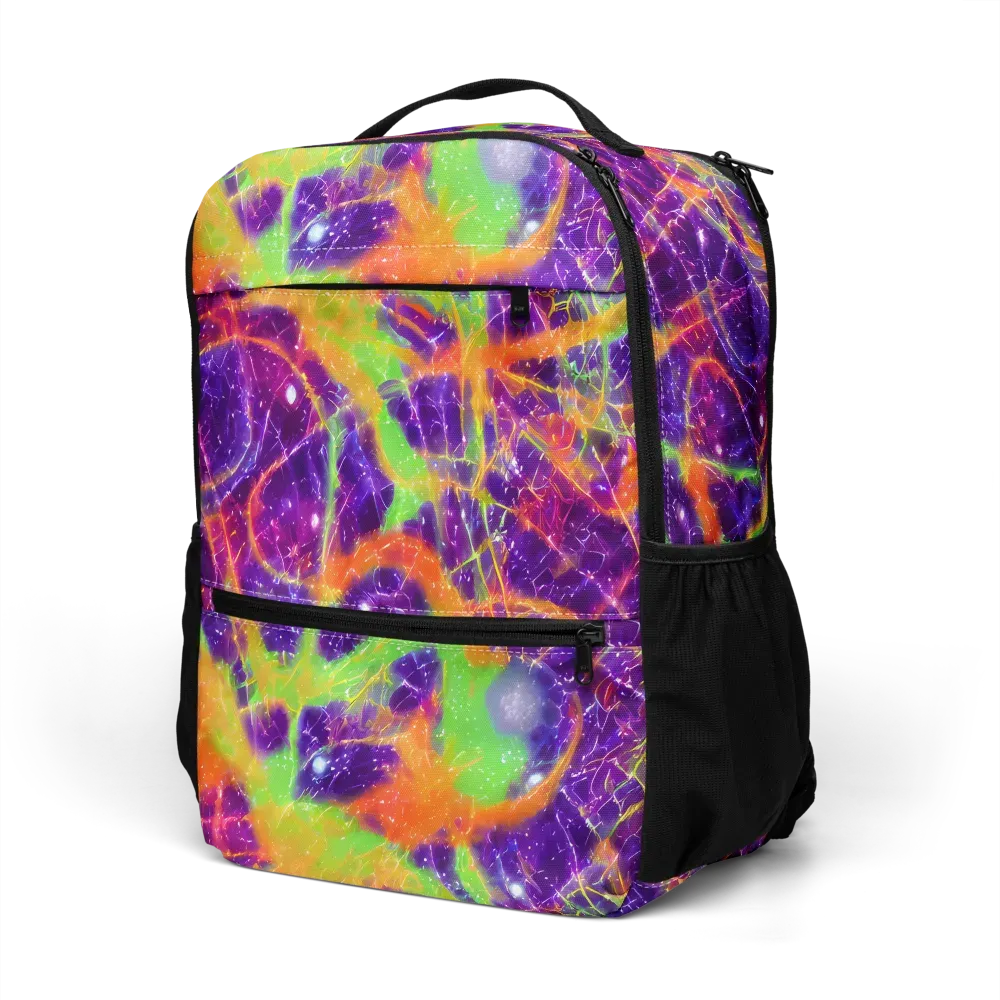 Purple Inferno on Utility Backpack — Left Front