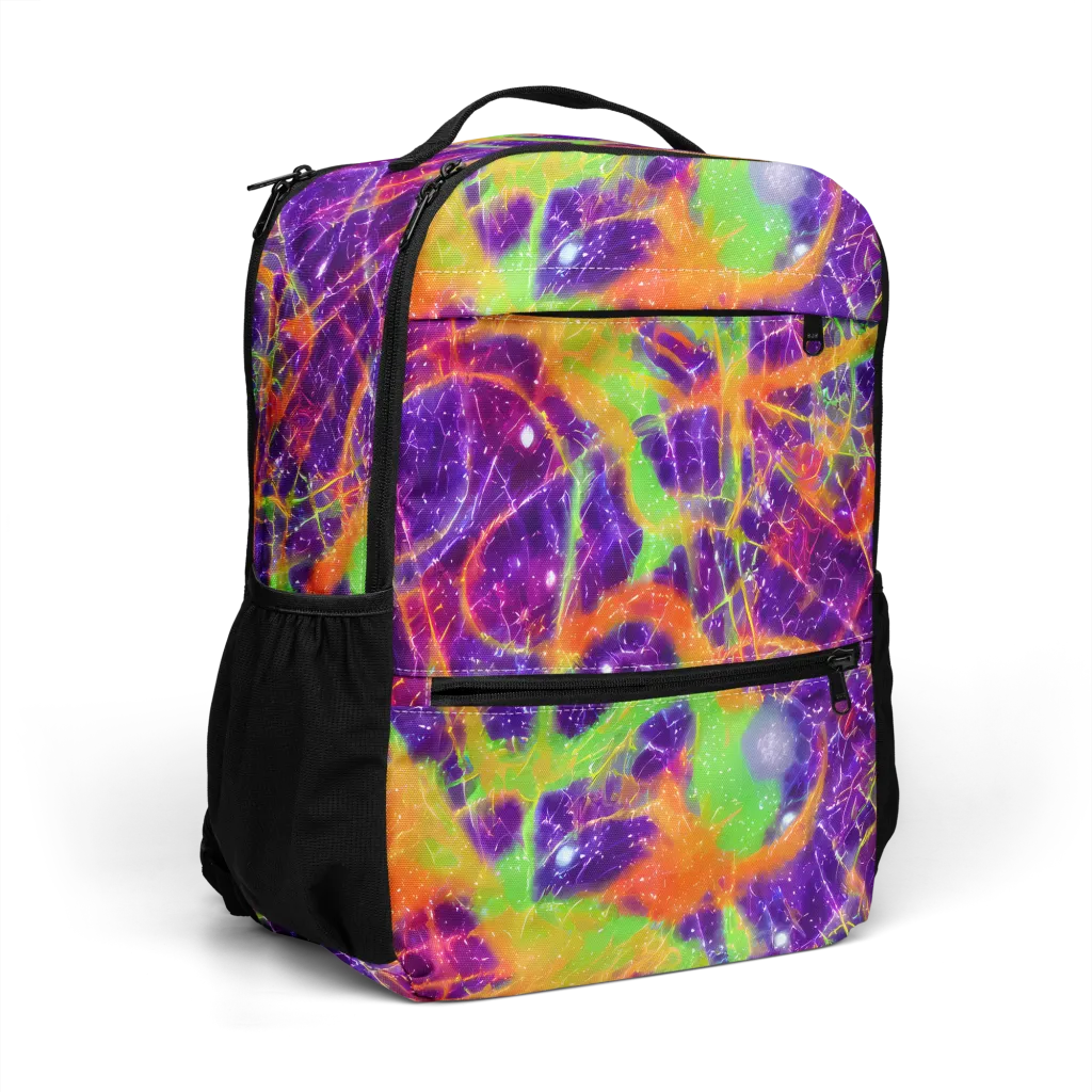 Purple Inferno on Utility Backpack — Right Front
