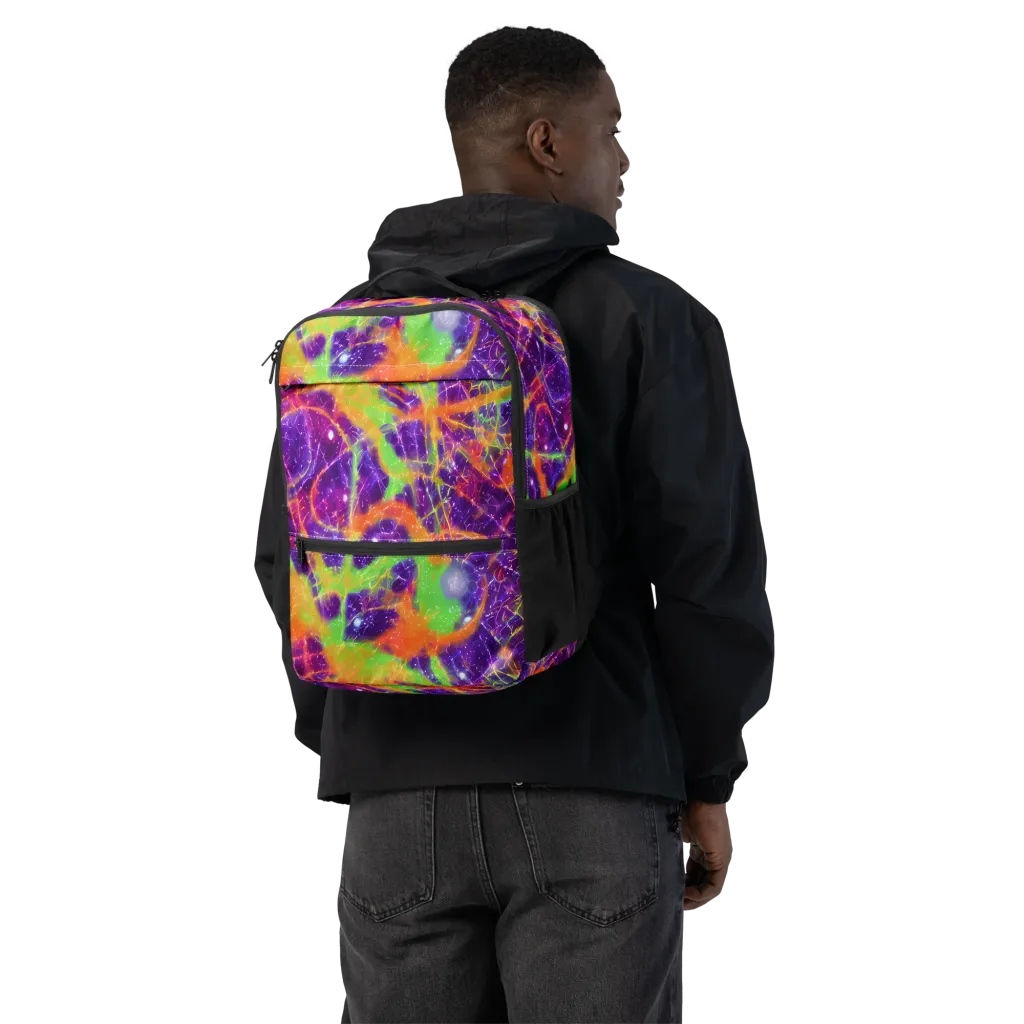 Purple Inferno on Utility Backpack — Back