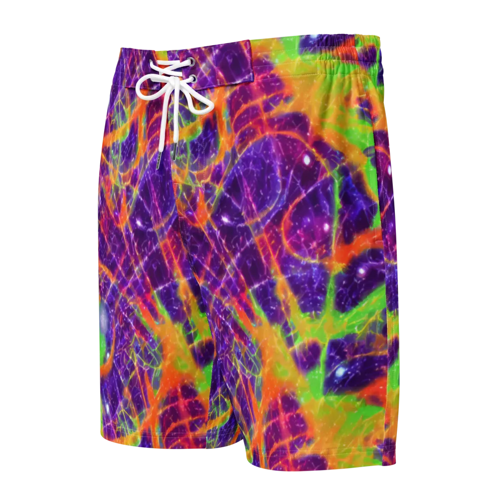 Purple Inferno on Men's Board Shorts — Front