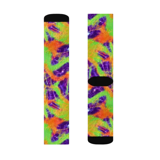 Purple Inferno on a Socks
