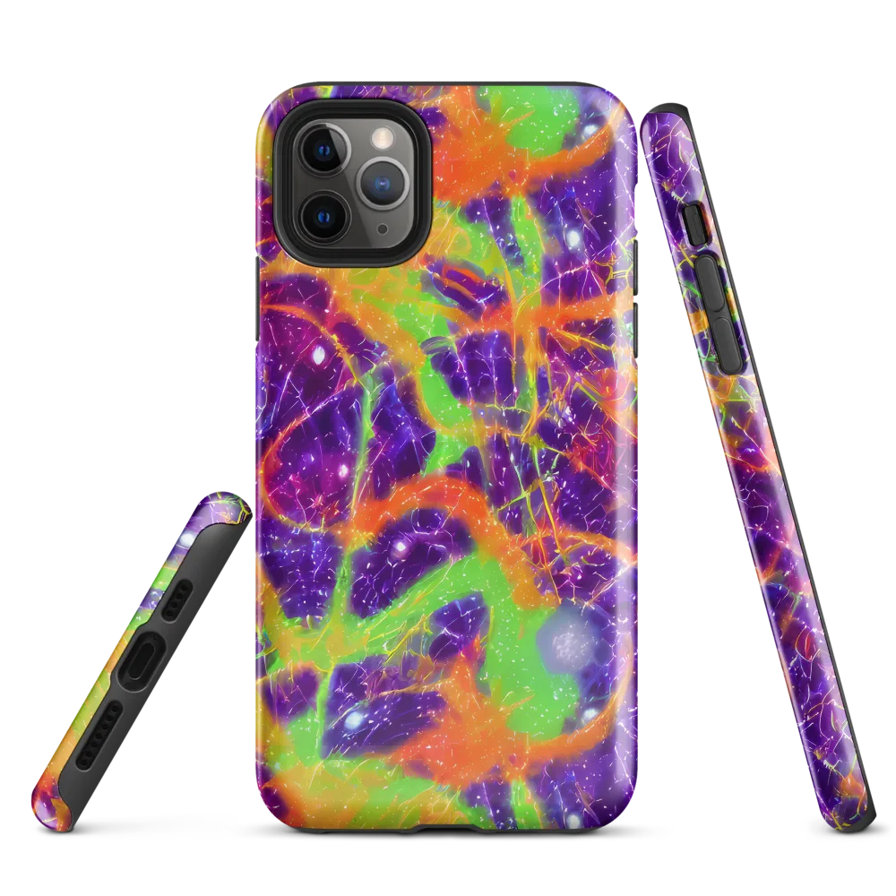 Purple Inferno on Tough Case for iPhone® — Front