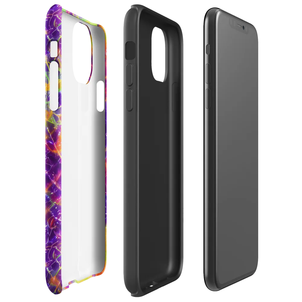 Purple Inferno on Tough Case for iPhone® — Right