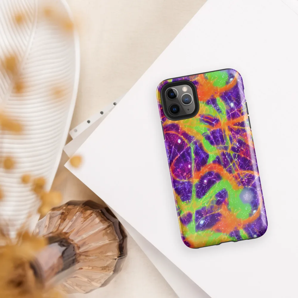 Purple Inferno on Tough Case for iPhone® — Front