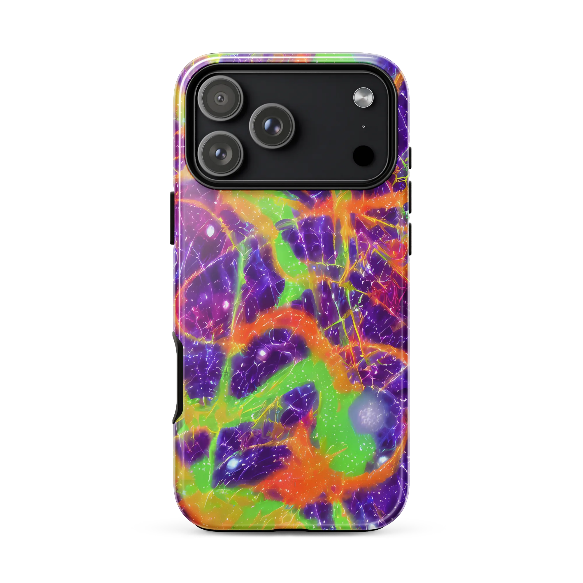 Purple Inferno on Tough Case for iPhone® — Front