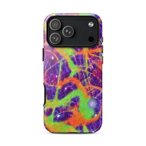 Purple Inferno on a Tough Case for iPhone®