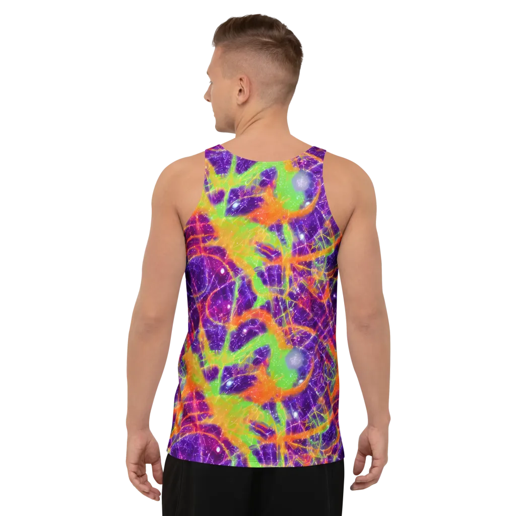 Purple Inferno on Men's Tank Top — Back