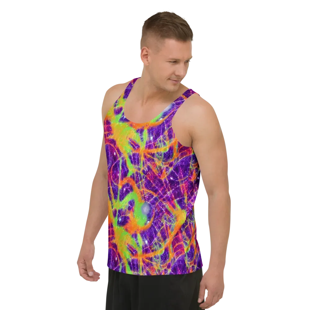 Purple Inferno on Men's Tank Top — Left Front