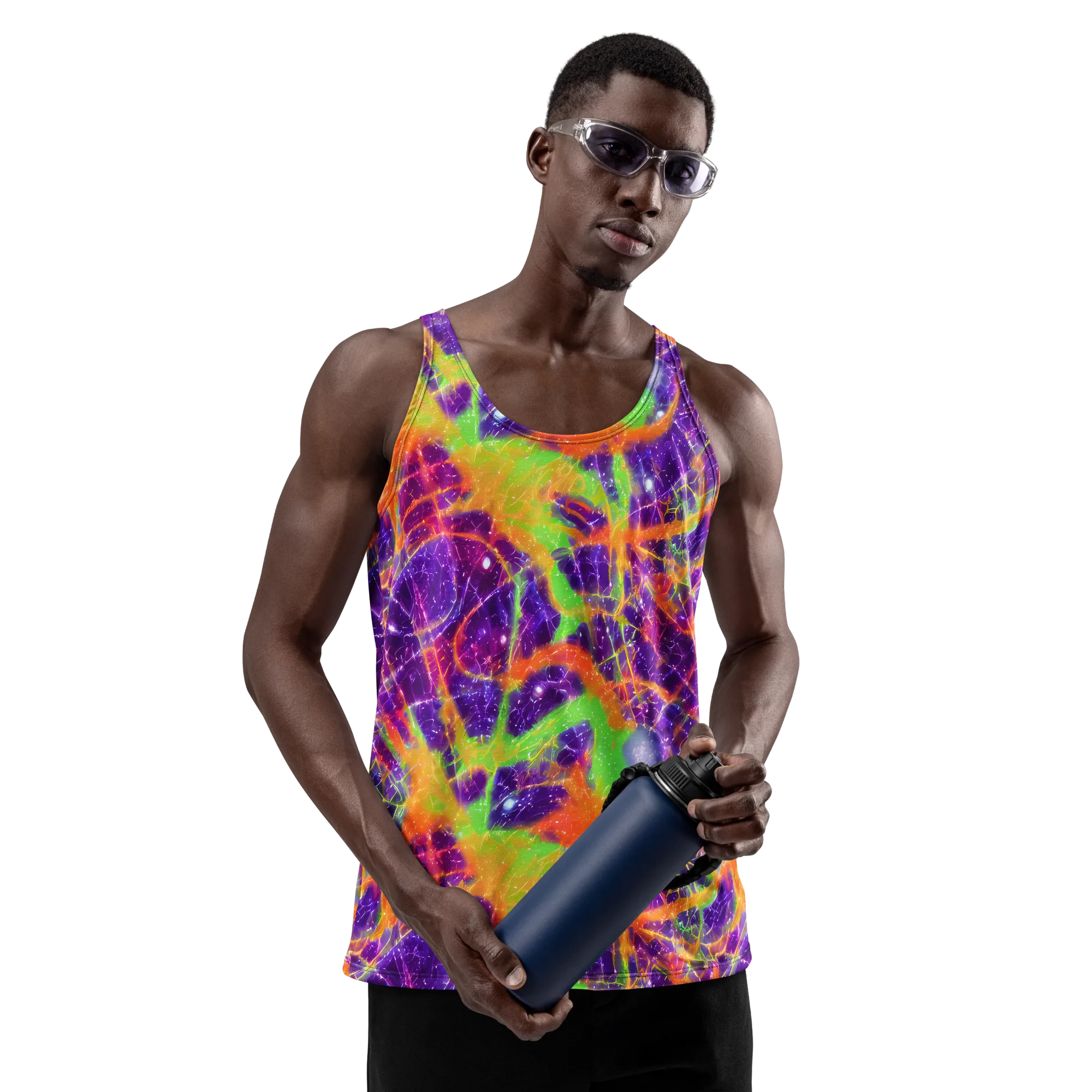 Purple Inferno on Men's Tank Top — Front