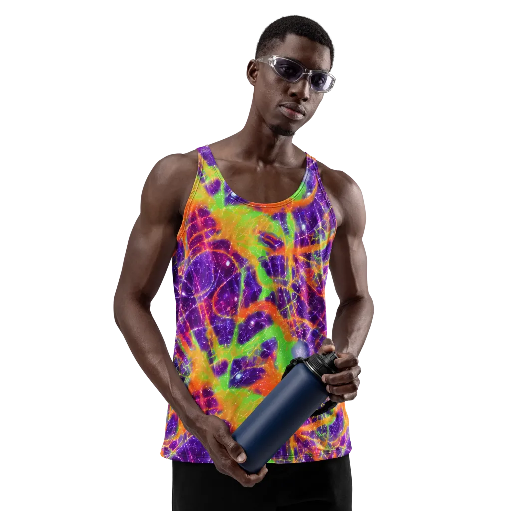 Purple Inferno on Men's Tank Top — Front