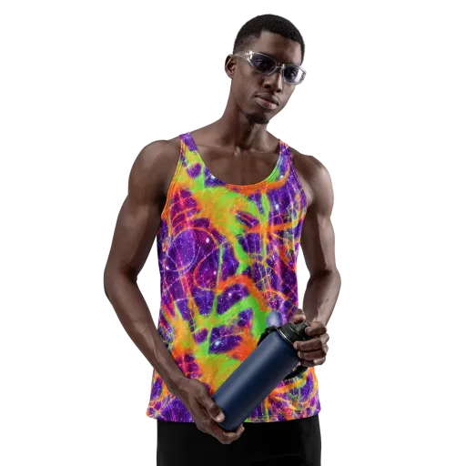 Purple Inferno on a Men's Tank Top