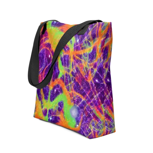 Purple Inferno on a Tote Bag